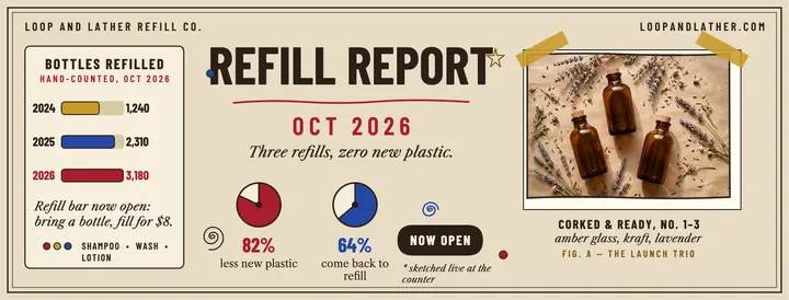 Loop and Lather refill report cover template