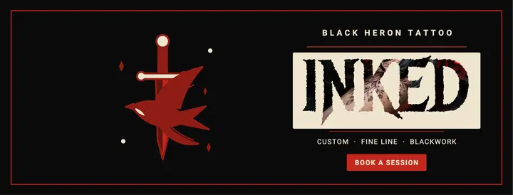 Inked tattoo studio cover template