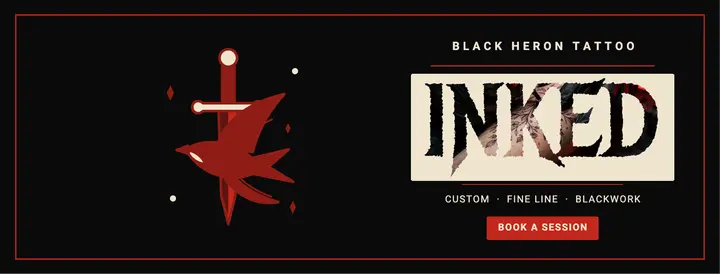 Inked tattoo studio cover template