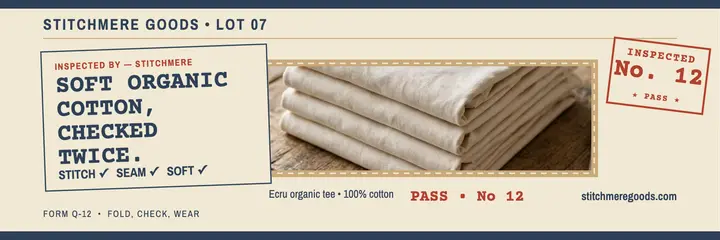Stitchmere Goods inspected tee header template