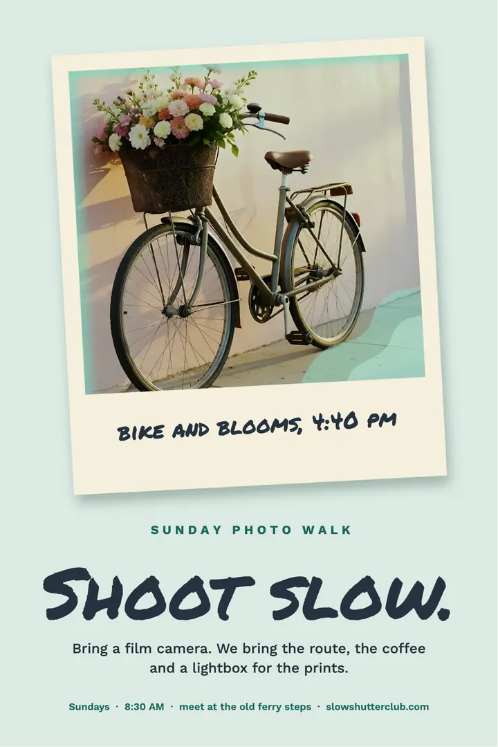 Slow Shutter Club Sunday photo walk template