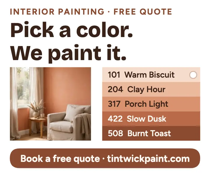 Tintwick Painting interior painting ad template