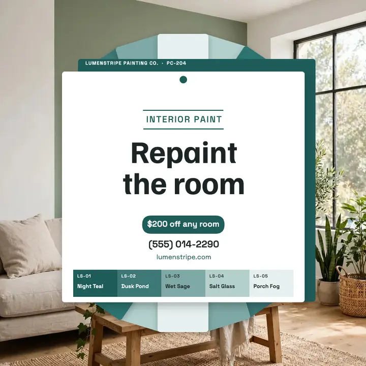 Lumenstripe spring repaint offer, paint chip post template