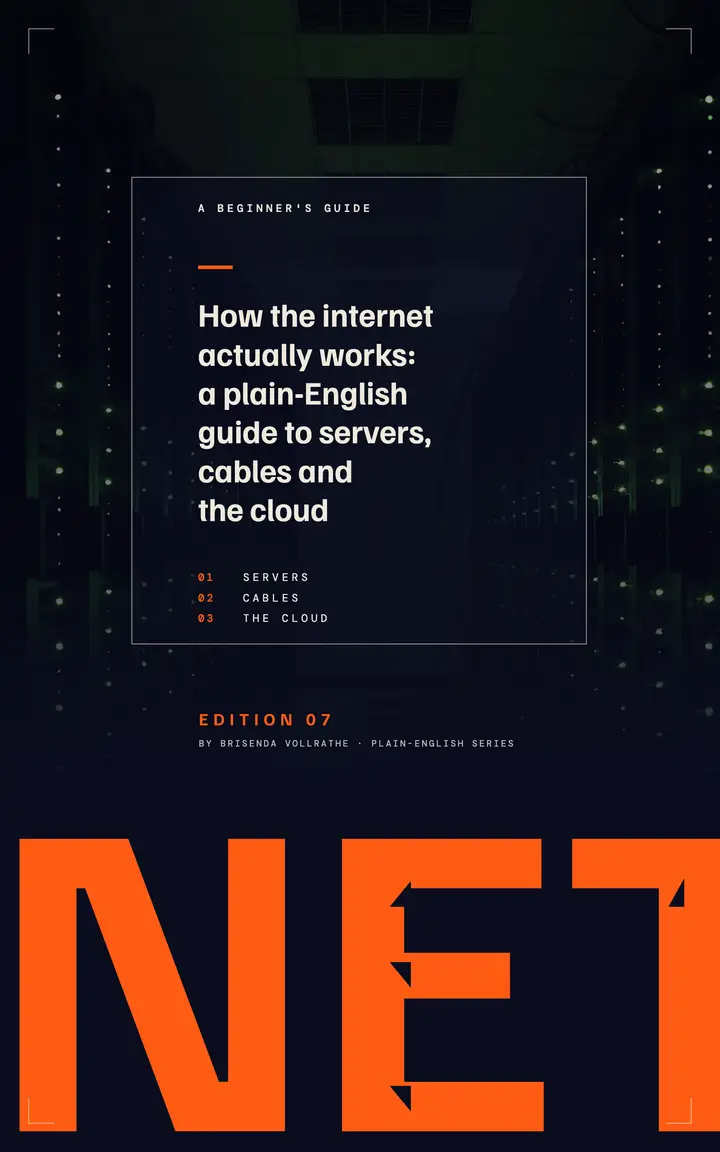 How the internet works beginner's guide cover template