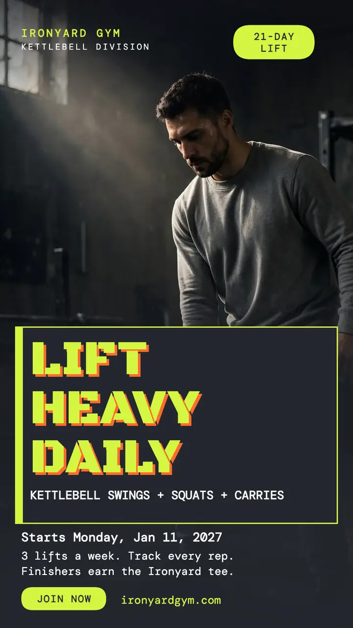 Ironyard Gym lift challenge story template