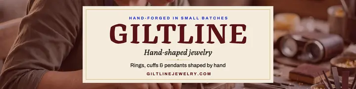 Giltline hand-forged jewelry Etsy banner template