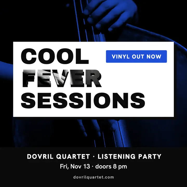 Cool Fever Sessions jazz album listening party post template