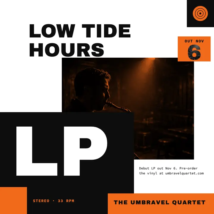 Jazz quartet debut album pre-order post template