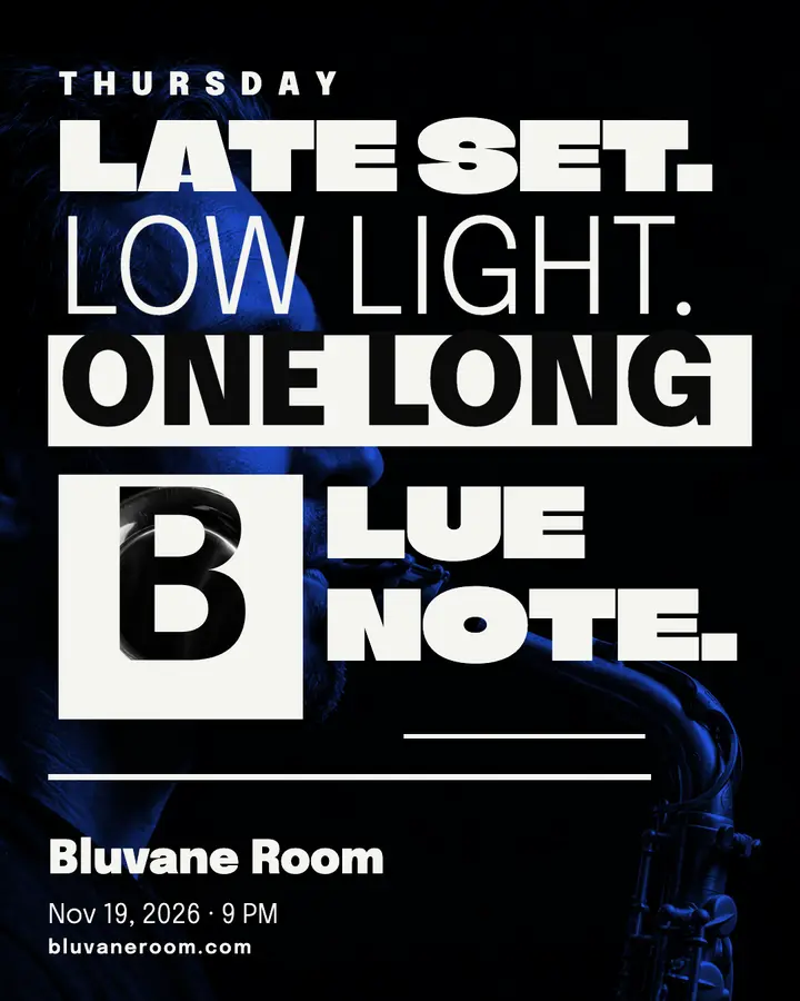 Jazz night live music poster, hard-bop sleeve template