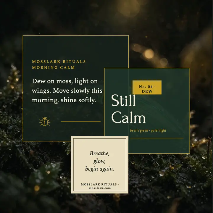 Still Calm beetle morning ritual post template