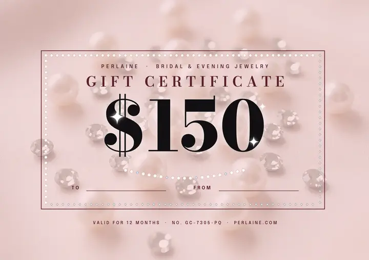 Perlaine pearl gift certificate template