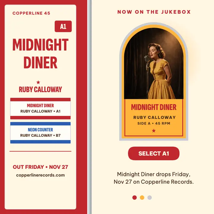 Ruby Calloway Midnight Diner jukebox post template