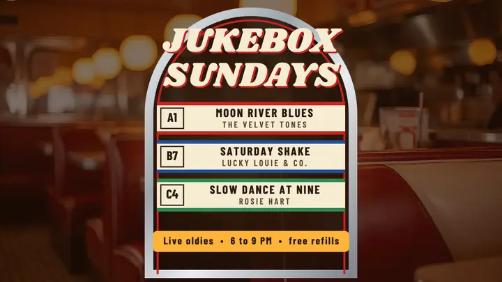 Cherry Booth jukebox Sundays thumbnail template