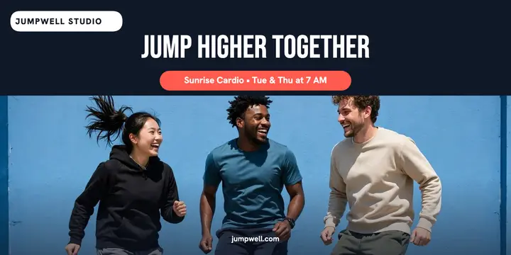 Jumpwell sunrise cardio jump promo template