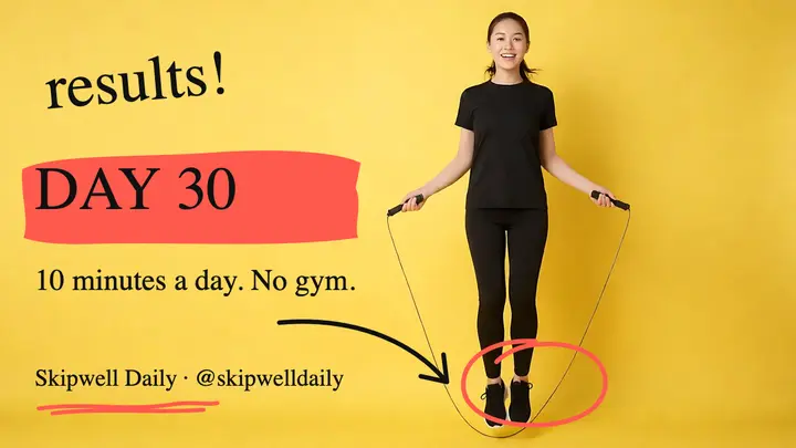 Jump rope challenge day 30 thumbnail template