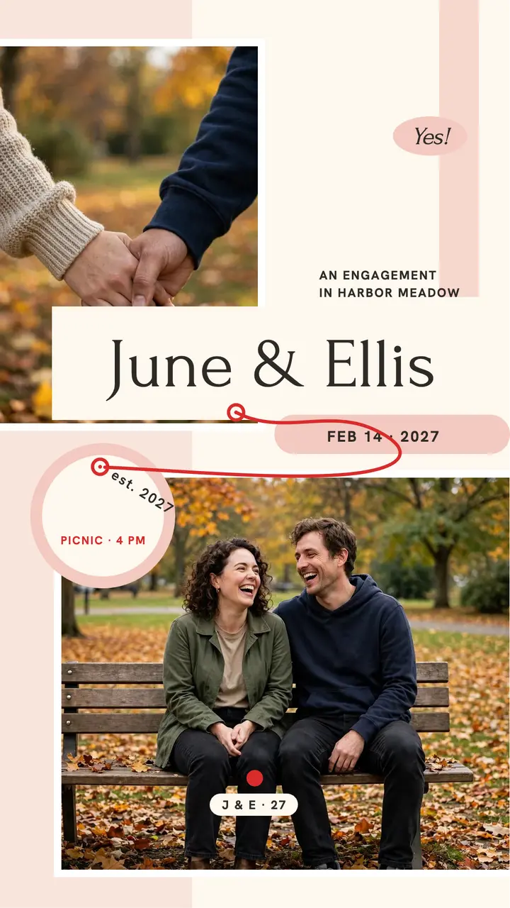 June and Ellis engagement thread story template