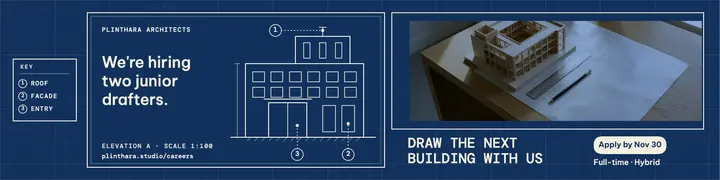 Junior drafter hiring blueprint LinkedIn banner template