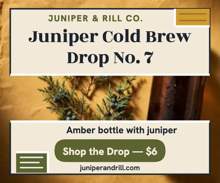 Juniper cold brew drop rectangle ad template