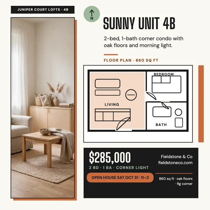 Juniper Court sunny first-home condo post template