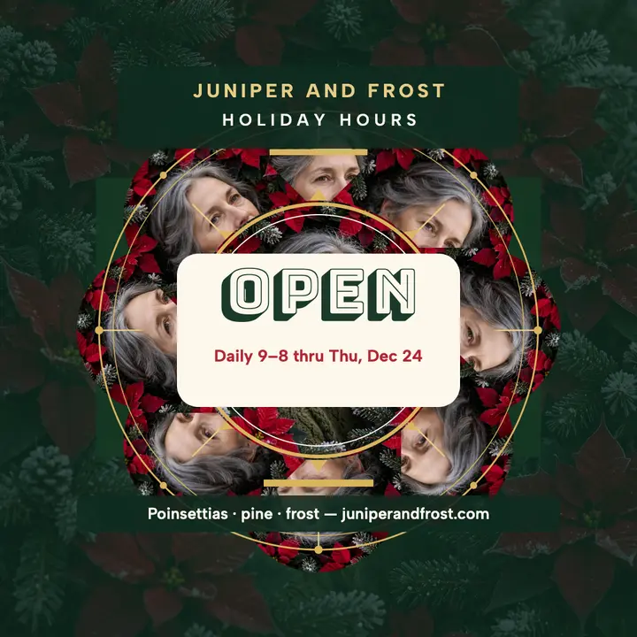 Juniper and Frost holiday mandala post template