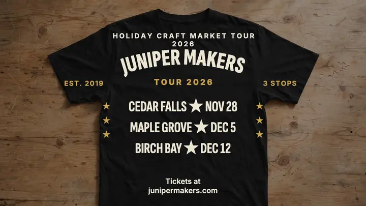 Juniper Makers holiday tour dates thumbnail template