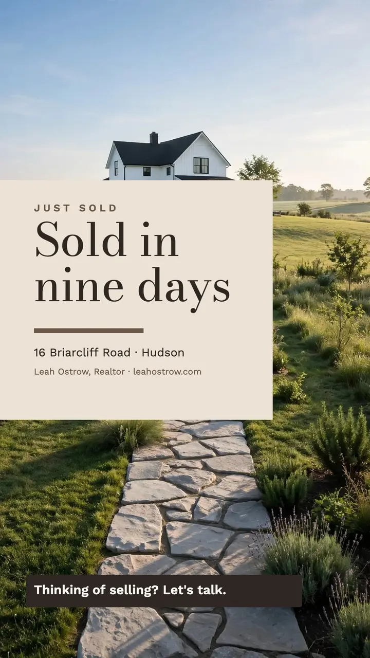 Sold in nine days story template