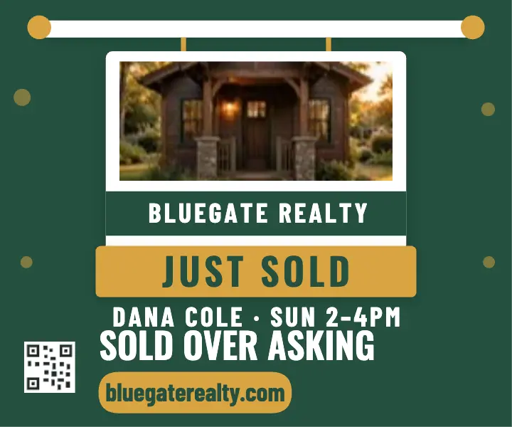 Just sold swinging sign ad template