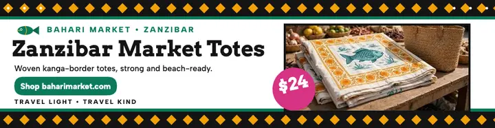 Bahari Market Zanzibar tote billboard template