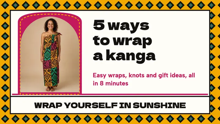 Kanga wrap styles video thumbnail template