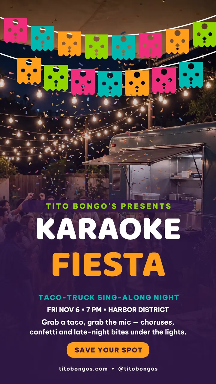 Tito Bongo's karaoke fiesta story template