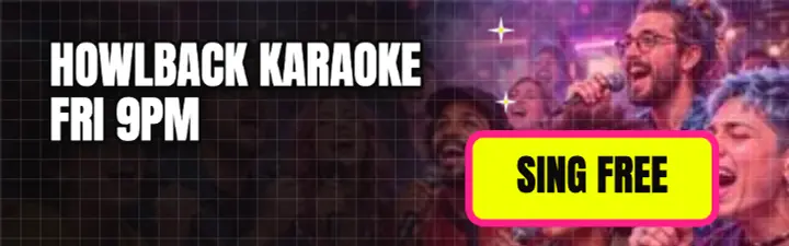 Howlback karaoke meme mobile banner template