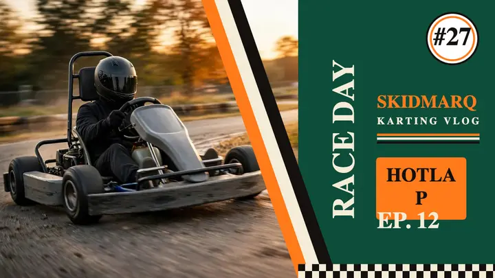 Skidmarq karting race day thumbnail template
