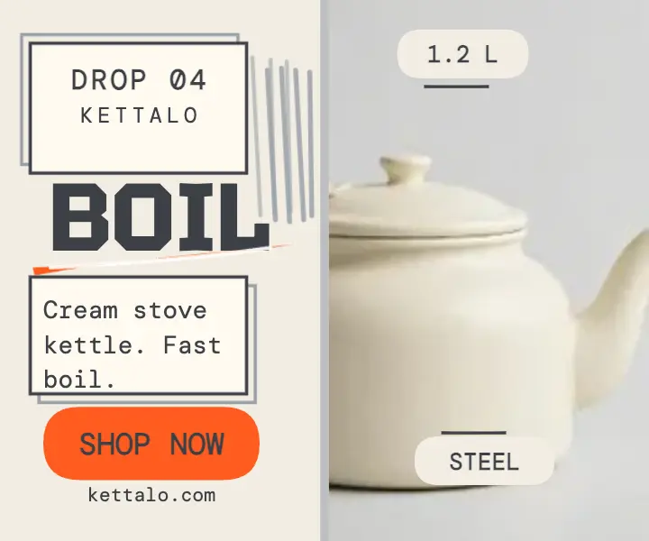 Kettalo kettle launch marker ad template