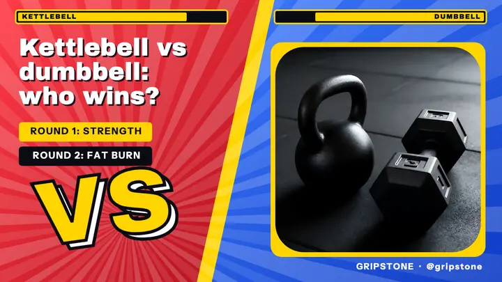 Gripstone kettlebell vs dumbbell thumbnail template