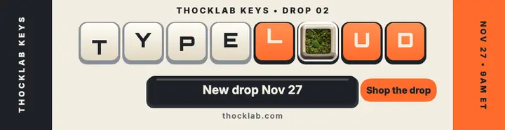 Thocklab Keys type loud billboard template