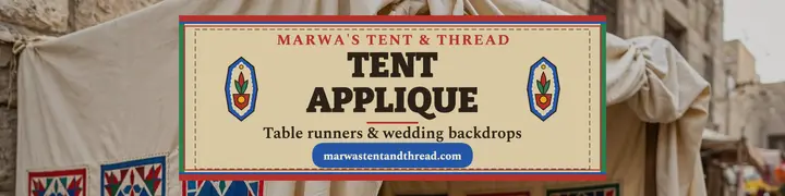 Marwa's Tent and Thread applique banner template