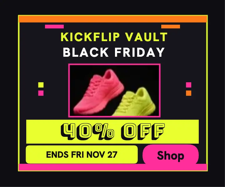 Kickflip Vault Black Friday sneaker rectangle ad template