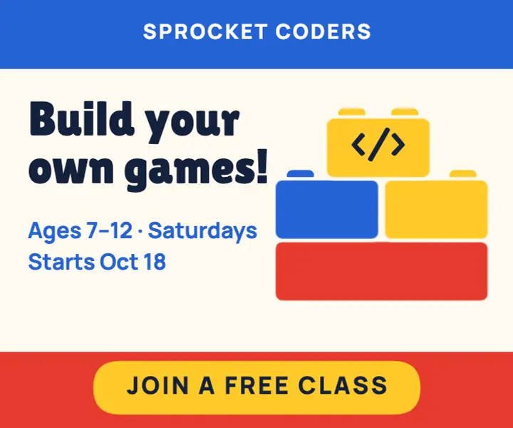 Kids coding class ad template