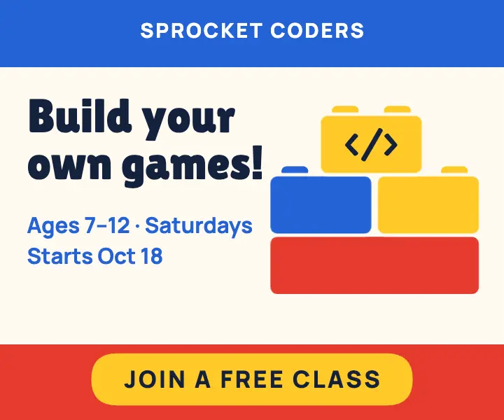 Kids coding class ad template