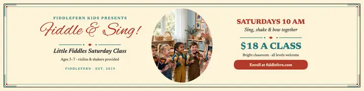 Fiddlefern kids fiddle class banner template
