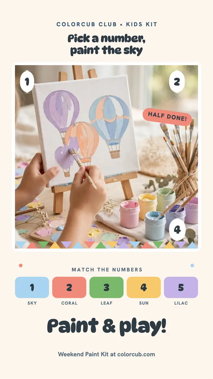 Colorcub paint by number kit story template