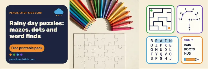 Pencilpatch rainy day puzzle pack header template