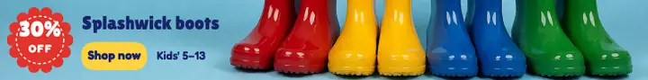 Splashwick kids rain boots sale leaderboard, kidcore template