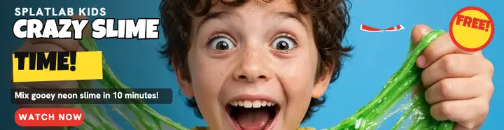 Splatlab Kids slime video billboard ad: kids slime video ad template