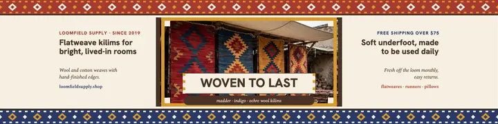Loomfield Supply kilim banner template