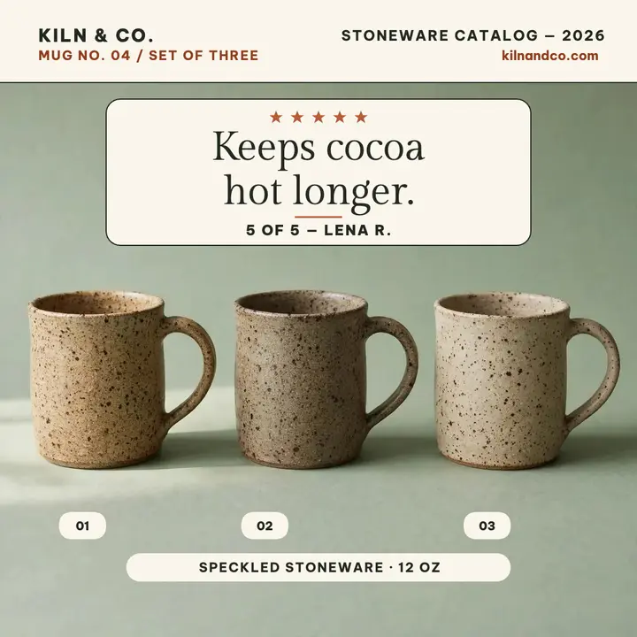 Kiln and Co stoneware mug review post template