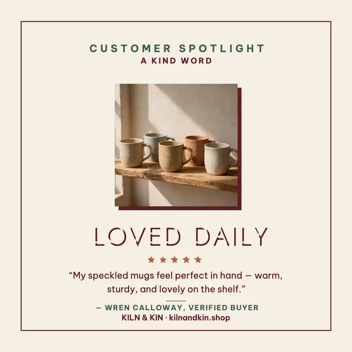 Kiln and Kin customer review shadow post template