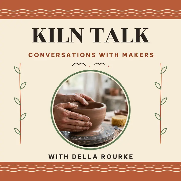 Kiln Talk pottery podcast cover template