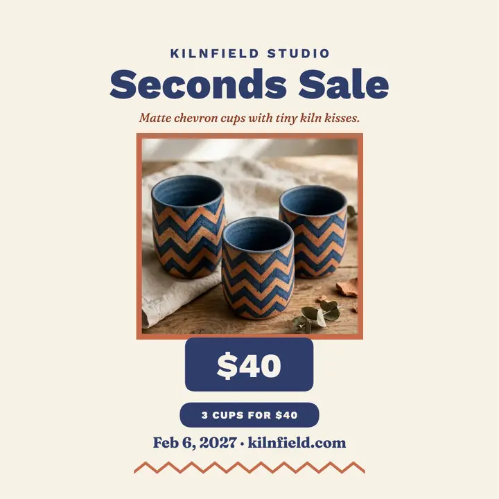 Kilnfield Studio seconds sale post template