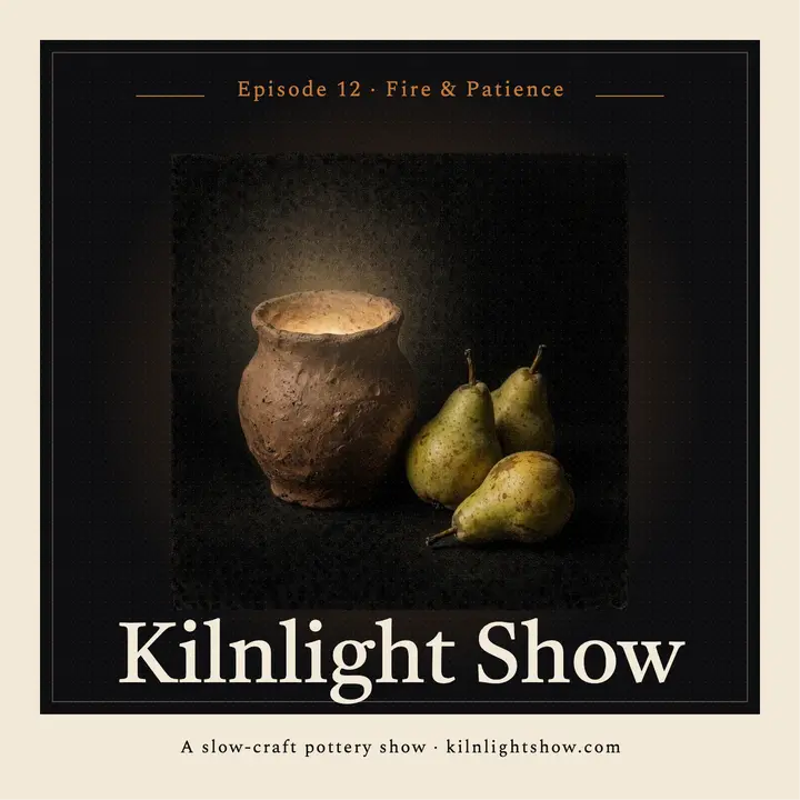 Kilnlight pottery podcast cover template